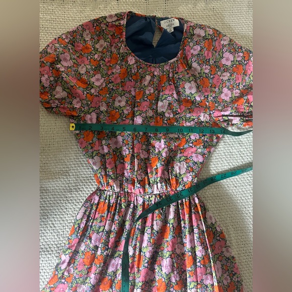 J. Crew x Liberty Fabric Organic Cotton Cutout Floral Meadow Song Dress - Size 4 - Picture 10 of 10